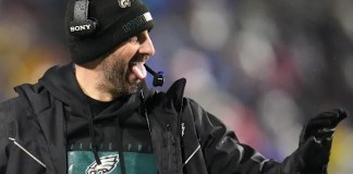 Eagles hang on to beat Bills 13-12 when Josh Allen misses an open Khalil Shakir on 2-point try