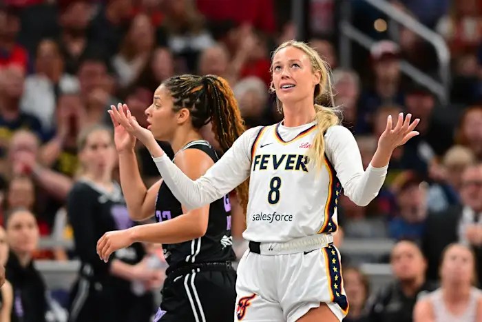 Indiana Fever guard Sophie Cunningham fined 0 for a TikTok post criticizing referees Indiana Fever guard Sophie Cunningham fined 0 for a TikTok post criticizing referees