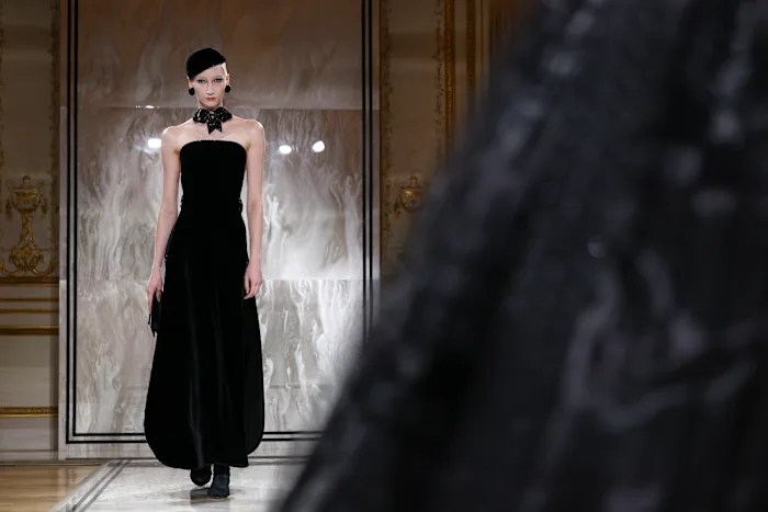 Armani couture channels black as maestro misses Paris bow for 1st time, days from 91st birthday Armani couture channels black as maestro misses Paris bow for 1st time, days from 91st birthday