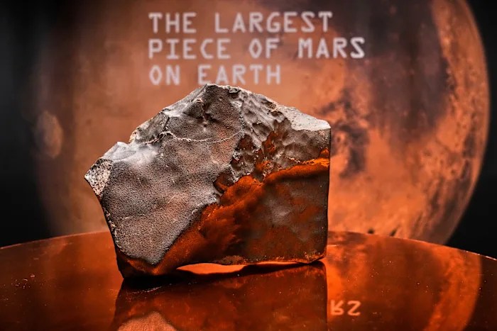 The biggest piece of Mars on Earth is going up for auction in New York The biggest piece of Mars on Earth is going up for auction in New York