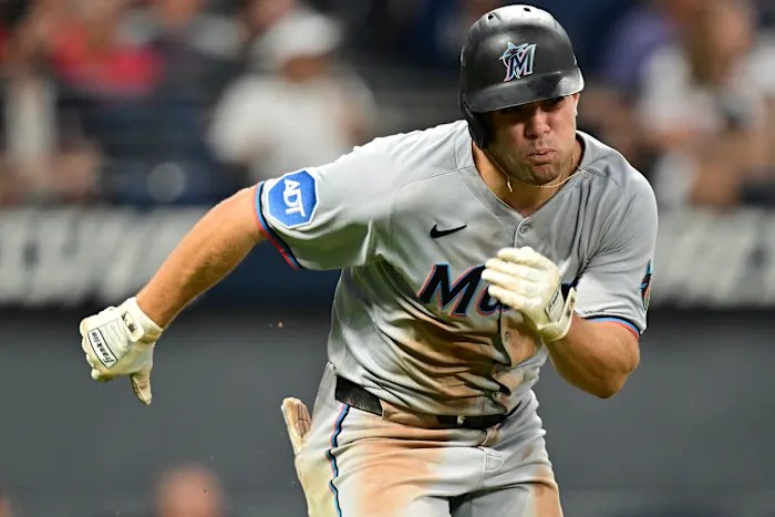 Jakob Marsee is off to an impressive start in 1st major league action with the Miami Marlins Jakob Marsee is off to an impressive start in 1st major league action with the Miami Marlins