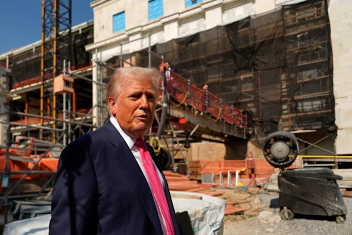 The Latest: Trump leaves for Scotland to inaugurate a new golf course in Aberdeenshire