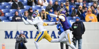 East Carolina takes advantage of 5 Pittsburgh turnovers, wins 23-17 in the Military Bowl