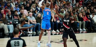 Avdija and Trail Blazers rally from 22 down to hand Thunder their first loss, 121-119