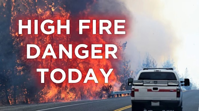Fire danger today, then a COLD Thursday morning