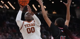 Kyla Oldacre’s 19 points, 7 rebounds leads No. 4 Texas to 100-38 win over Louisiana-Lafayette