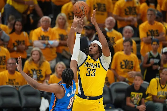 Myles Turner gets introduced by the Bucks, says he wants to keep contending for titles | FROUSA Media