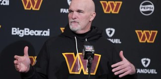 Kliff Kingsbury and Joe Whitt Jr. are gone from the Commanders after a 5-12 season, AP source says