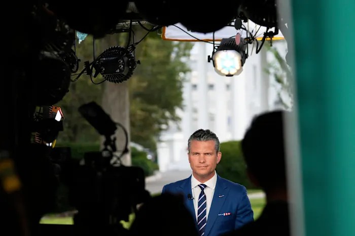Hegseth reposts video on social media featuring pastors saying women shouldn’t be allowed to vote Hegseth reposts video on social media featuring pastors saying women shouldn’t be allowed to vote