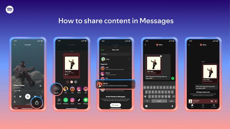 Spotify introduces an in-app messaging feature Spotify introduces an in-app messaging feature
