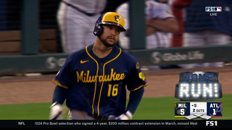 Brewers extend their lead 5-1 over Braves courtesy of Blake Perkins' 2-run blast Brewers extend their lead 5-1 over Braves courtesy of Blake Perkins' 2-run blast