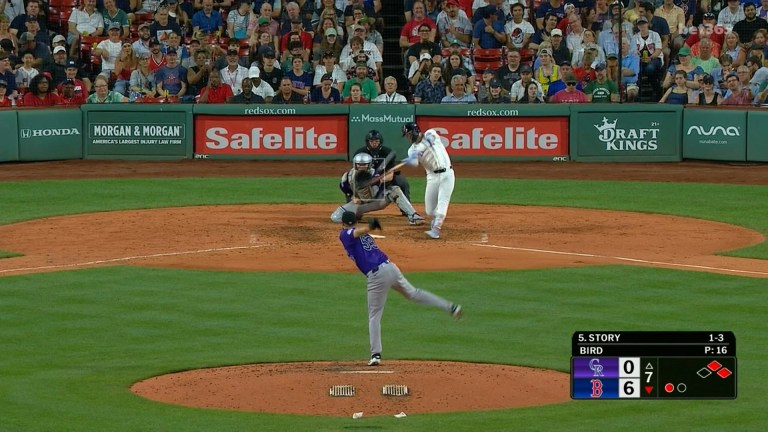 Trevor Story crushes a three run home run, extending Red Sox's lead over Rockies Trevor Story crushes a three run home run, extending Red Sox's lead over Rockies