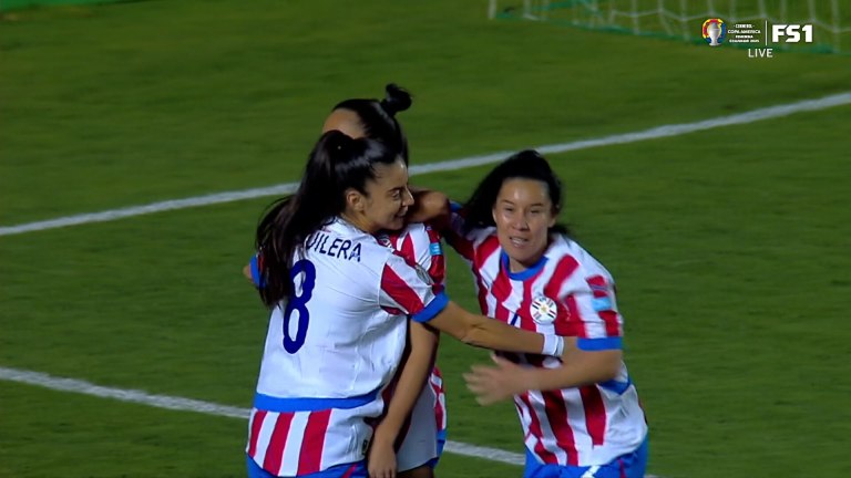 Claudia Martínez scores a goal in 15' to draw Paraguay level at 1-1 against Colombia Claudia Martínez scores a goal in 15' to draw Paraguay level at 1-1 against Colombia
