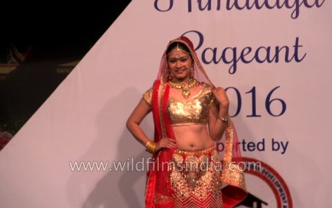 Miss Himalaya beauty pageant – traditional costume round Miss Himalaya beauty pageant – traditional costume round