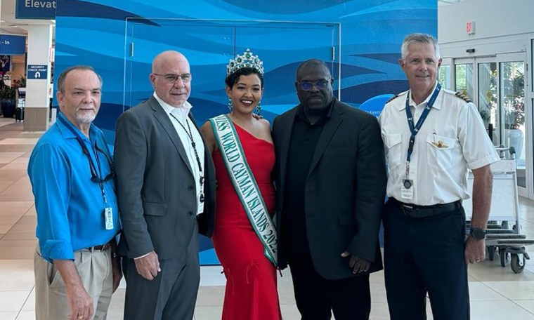 Ms. Leanni Tibbetts departs for the Miss World Pageant Ms. Leanni Tibbetts departs for the Miss World Pageant