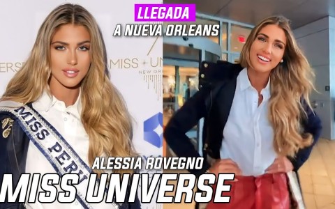 Miss Universo – Alessia Rovegno Miss Perú y su llegada a Nueva Orleans Miss Universo – Alessia Rovegno Miss Perú y su llegada a Nueva Orleans