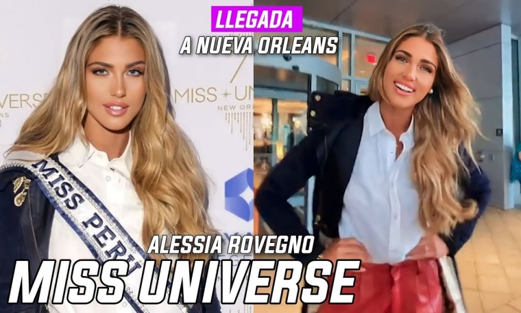 Miss Universo – Alessia Rovegno Miss Perú y su llegada a Nueva Orleans Miss Universo – Alessia Rovegno Miss Perú y su llegada a Nueva Orleans
