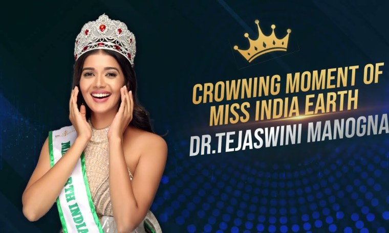 Magnificent Crowning Moment of Tejaswini Manogna-Miss Earth India Magnificent Crowning Moment of Tejaswini Manogna-Miss Earth India