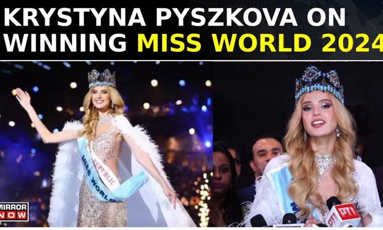Mumbai: Czech Republic’s Krystyna Pyszkova Exclusive On Winning Miss World 2024 Pageant | Top News Mumbai: Czech Republic’s Krystyna Pyszkova Exclusive On Winning Miss World 2024 Pageant | Top News