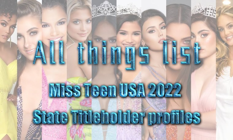 Miss Teen USA 2022 State Titleholder profiles to get to know the contestants! Miss Teen USA 2022 State Titleholder profiles to get to know the contestants!