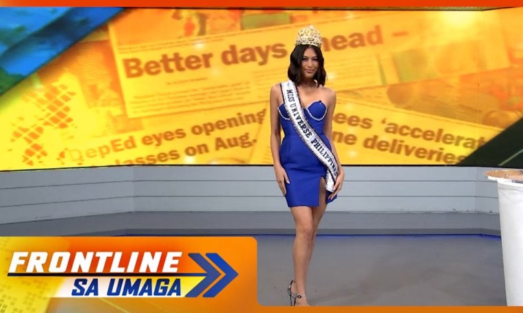 Miss Universe PHL 2023 Michelle Dee, live sa Frontline Sa Umaga Miss Universe PHL 2023 Michelle Dee, live sa Frontline Sa Umaga