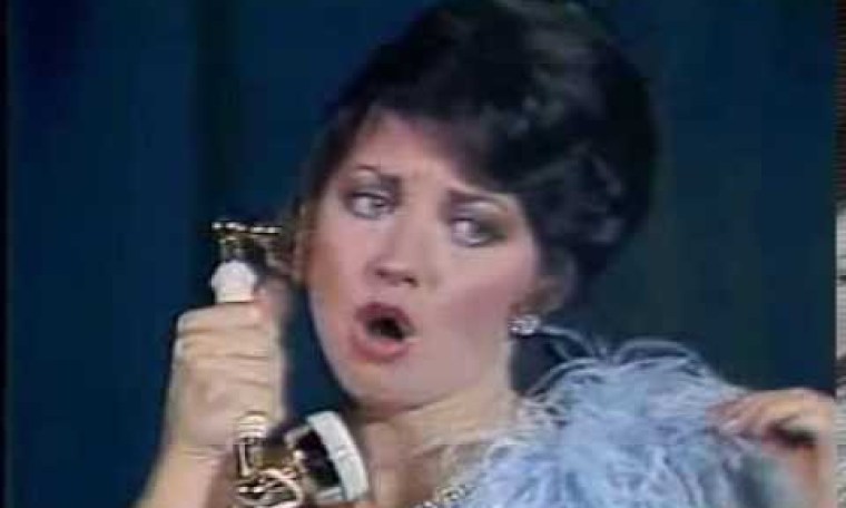 Susan Powell performs “The Telephone: Lucy’s Aria” at the Miss America 1981 Pageant Susan Powell performs “The Telephone: Lucy’s Aria” at the Miss America 1981 Pageant