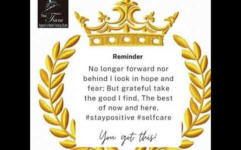 STAY MOTIVATED WITH THE TIARA PAGEANT TRAINING STUDIO STAY MOTIVATED WITH THE TIARA PAGEANT TRAINING STUDIO
