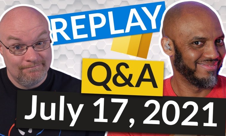 REPLAY Power BI tips from the Pros – LIVE (July 17, 2021) REPLAY Power BI tips from the Pros – LIVE (July 17, 2021)