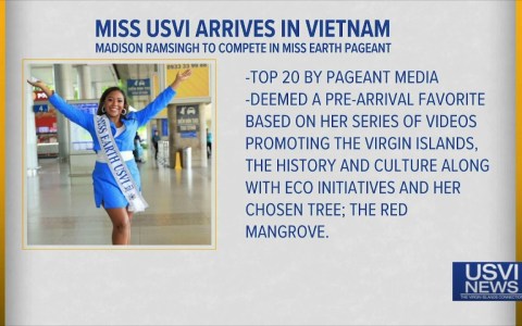 Miss USVI Arrives in Vietnam to Compete in Miss Earth Pageant Miss USVI Arrives in Vietnam to Compete in Miss Earth Pageant