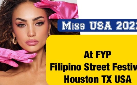 Miss USA 2022 R’Bonney Gabriel Visit Filipino Street Festival at Houston Texas. Miss USA 2022 R’Bonney Gabriel Visit Filipino Street Festival at Houston Texas.