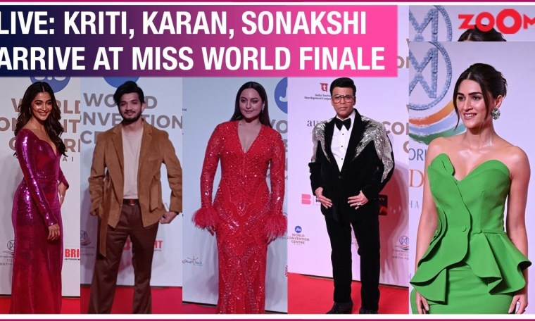 LIVE Red Carpet – Miss World Grand Finale 2024 | Kriti Sanon, Karan Johar, Sonakshi Sinha ARRIVE LIVE Red Carpet – Miss World Grand Finale 2024 | Kriti Sanon, Karan Johar, Sonakshi Sinha ARRIVE