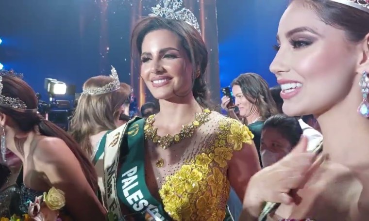 MISS EARTH 2022 AFTER-CROWNING MOMENT W/ NEW QUEENS MISS FIRE- COLOMBIA & MISS WATER- PALESTINE MISS EARTH 2022 AFTER-CROWNING MOMENT W/ NEW QUEENS MISS FIRE- COLOMBIA & MISS WATER- PALESTINE