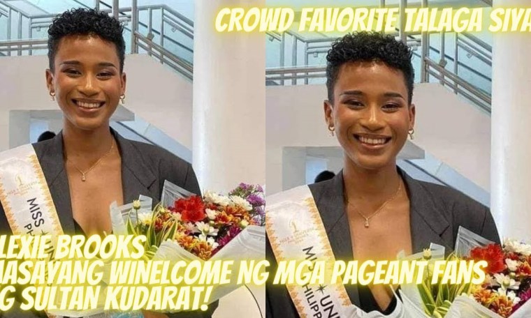ALEXIE BROOKS MASAYANG WINELCOME NG MGA PAGEANT FANS NG SULTAN KUDARAT! CROWD FAVORITE TALAGA SIYA! ALEXIE BROOKS MASAYANG WINELCOME NG MGA PAGEANT FANS NG SULTAN KUDARAT! CROWD FAVORITE TALAGA SIYA!