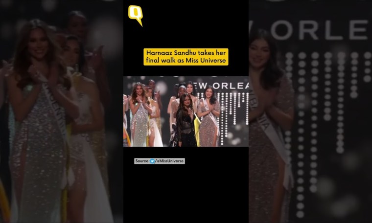 Harnaaz Sandhu takes her final walk as Miss Universe | The Quint Harnaaz Sandhu takes her final walk as Miss Universe | The Quint