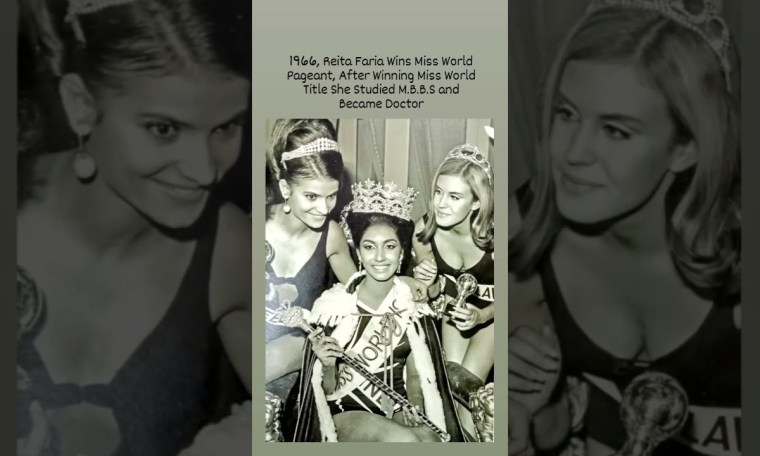1966, Reita Faria Wins Miss World Pageant, After Winning, She Studied M.B.B.S & Became Doctor 1966, Reita Faria Wins Miss World Pageant, After Winning, She Studied M.B.B.S & Became Doctor