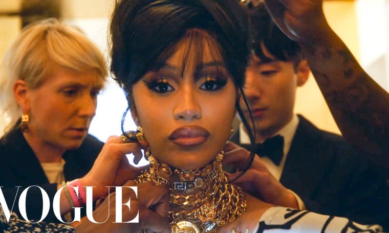 Behind Cardi B's Golden Met Gala Dress | Vogue Behind Cardi B's Golden Met Gala Dress | Vogue