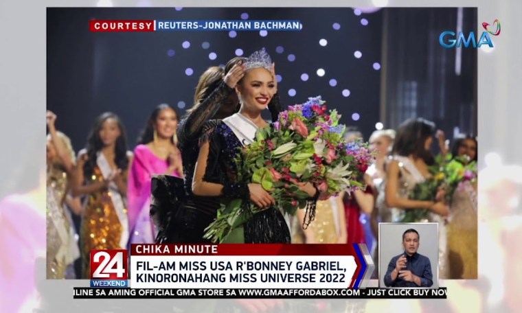 Fil-Am Miss USA R’Bonney Gabriel, kinoronahang Miss Universe 2022 | 24 Oras Weekend Fil-Am Miss USA R’Bonney Gabriel, kinoronahang Miss Universe 2022 | 24 Oras Weekend