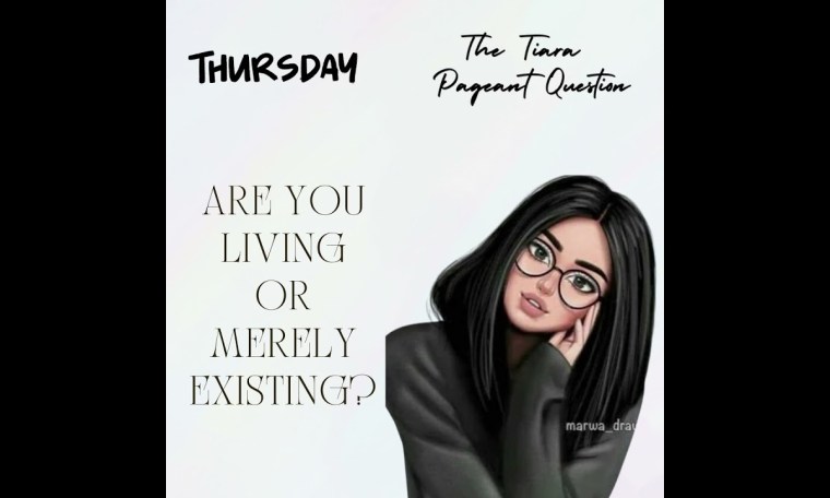 The Tiara Pageant Question : Are you Living or merely Existing?#missindia #missdiva The Tiara Pageant Question : Are you Living or merely Existing?#missindia #missdiva