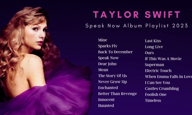 Taylor Swift Speak Now Album Playlist 2024 Taylor Swift Speak Now Album Playlist 2024