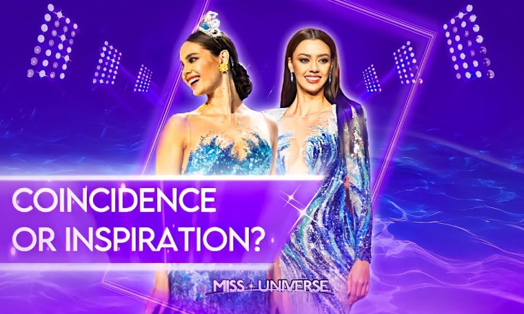 COINCIDENCE OR INSPIRATION | MISS UNIVERSE EVENING GOWN COINCIDENCE OR INSPIRATION | MISS UNIVERSE EVENING GOWN