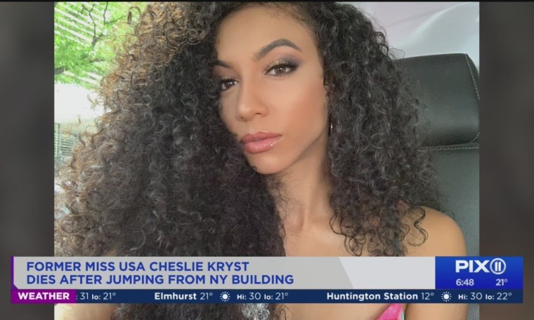 Former Miss USA Cheslie Kryst dies after jumping from Manhattan building Former Miss USA Cheslie Kryst dies after jumping from Manhattan building