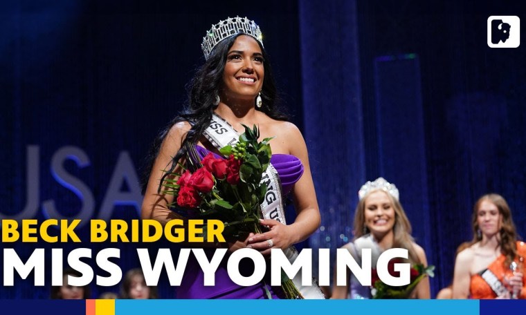 She's a U.S. Army sergeant. She's also been named Miss Wyoming twice! She's a U.S. Army sergeant. She's also been named Miss Wyoming twice!