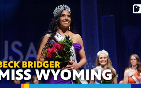 She's a U.S. Army sergeant. She's also been named Miss Wyoming twice! She's a U.S. Army sergeant. She's also been named Miss Wyoming twice!