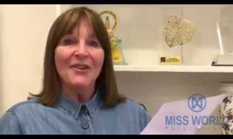 Miss World Organization Head Julia Morley's message to Filipino pageant fans! Miss World Organization Head Julia Morley's message to Filipino pageant fans!