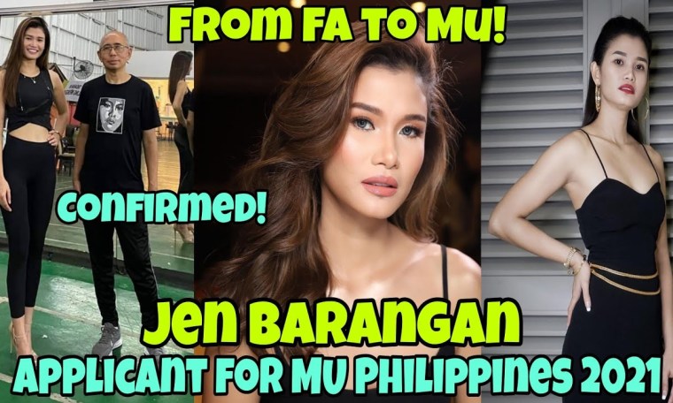 Former Flight Attendant Jen Barangan Confirmed Applicant for Miss Universe Philippines 2021 Former Flight Attendant Jen Barangan Confirmed Applicant for Miss Universe Philippines 2021