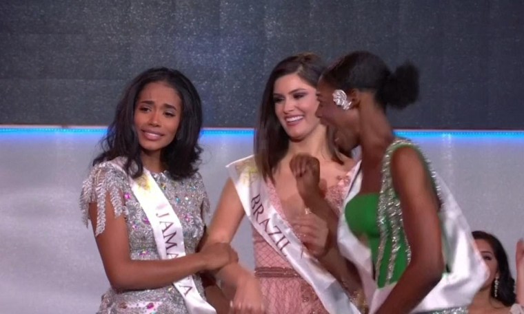 The Sweet Way Miss Nigeria Celebrated Miss Jamaica's Win The Sweet Way Miss Nigeria Celebrated Miss Jamaica's Win