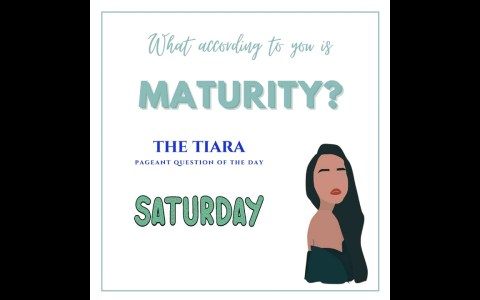 Pageant Question for The Day by The Tiara : What according to you is maturity?#maturity #age #mature Pageant Question for The Day by The Tiara : What according to you is maturity?#maturity #age #mature