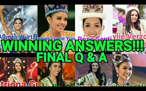 Winning Answers From our Filipina Beauties in the International Pageants Winning Answers From our Filipina Beauties in the International Pageants