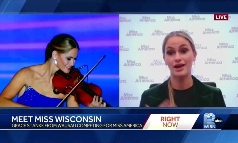 Miss Wisconsin wins talent portion of Miss America competition with violin performance Miss Wisconsin wins talent portion of Miss America competition with violin performance