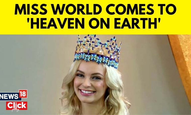 Miss World In Kashmir News | Miss World America Karolina Bielawska Arrives in Kashmir | N18V Miss World In Kashmir News | Miss World America Karolina Bielawska Arrives in Kashmir | N18V
